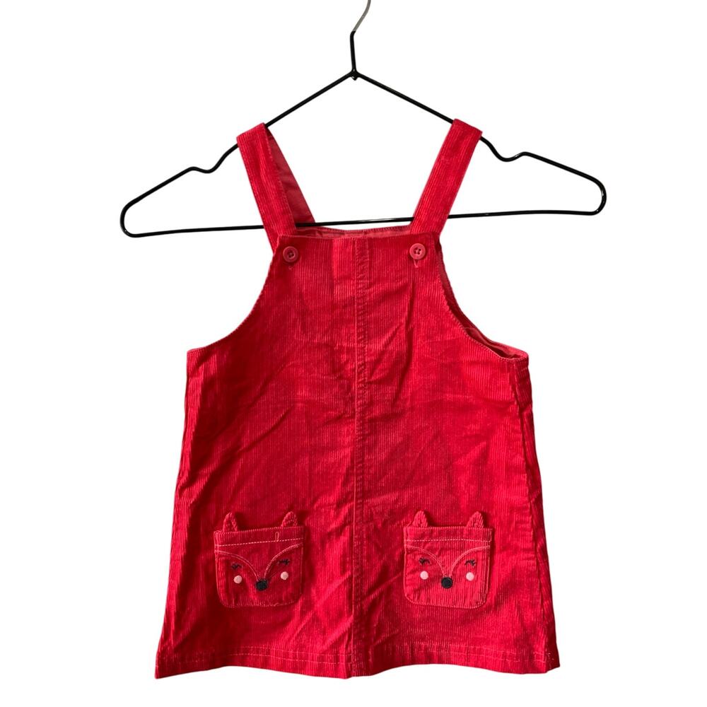 Carter's Baby Girl Dark Pink  Corduroy Dress Size 24M